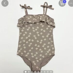 H&M Textured Flounced Patterned Swimsuit Size 6X / 7